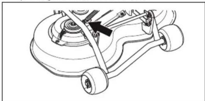 HUSQVARNA R 112C5 - So entfernen Sie das Mahdeck - 4