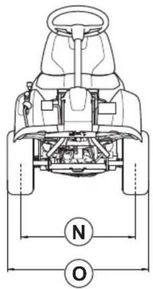 HUSQVARNA R 112C5 - Dimensions du produit - 4