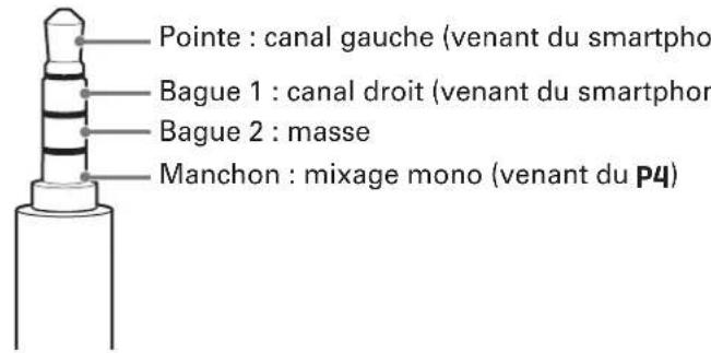 ZOOM Podtrack P4 - Branchement de smartphones - 2
