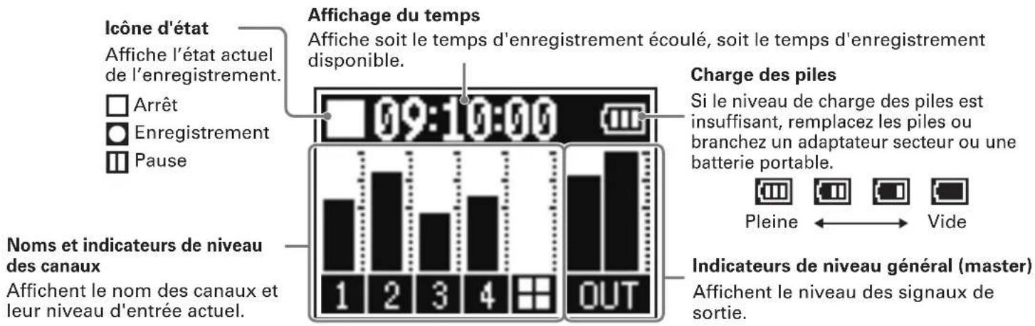 ZOOM Podtrack P4 - Présentation de l'écran d'accueil - 1