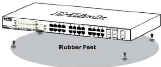 D-LINK DES121028P - Instalacao em Mesa de Trabalho ou Prateleira - 1