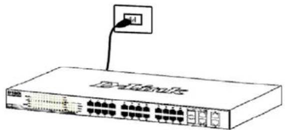 D-LINK DES121028P - Étape 3 : raccordement au secteur - 1