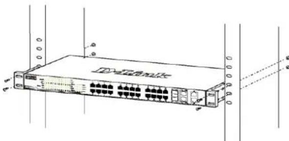 D-LINK DES121028P - Instalacao em Rack - 2