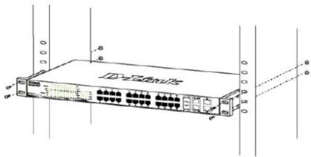 D-LINK DES121028P - Pemasangan pada Rak - 2
