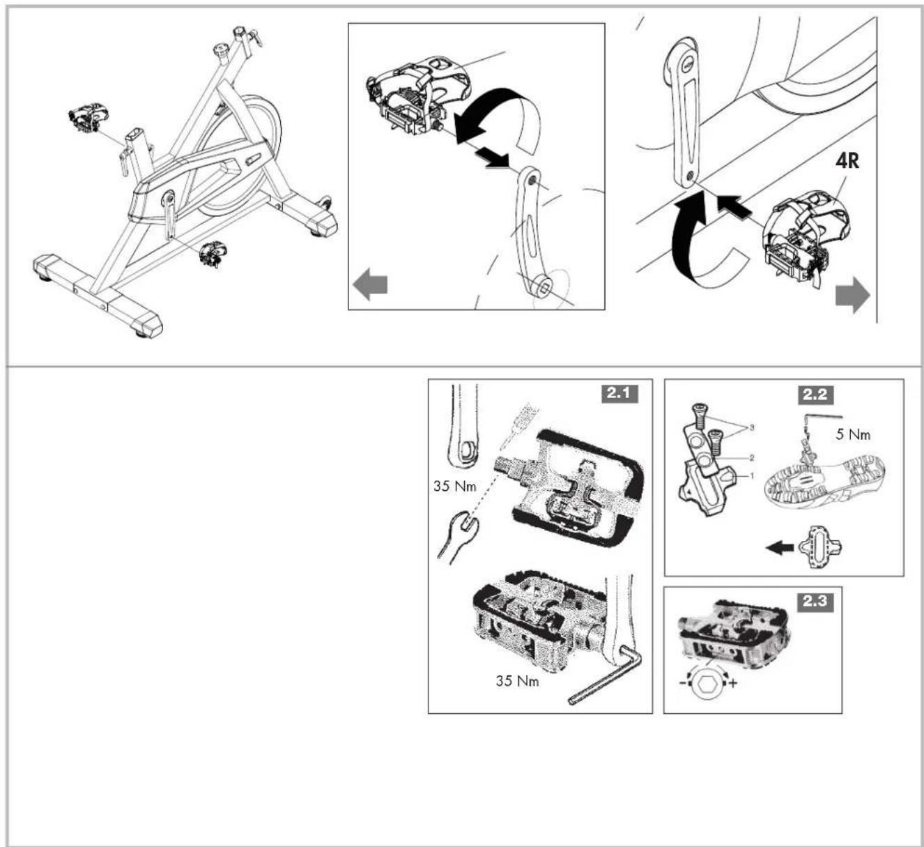 KETTLER Speed 5 - Adaptation de la tension de pédale - 1