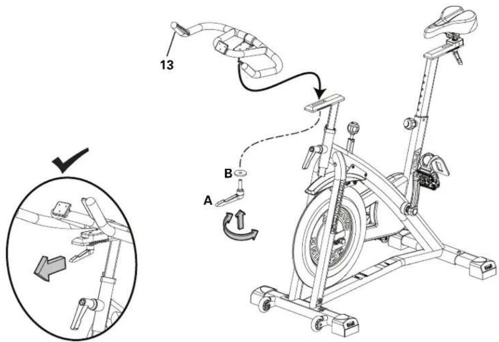 Schwinn IC8 - Installer le guidon sur le chassis - 1