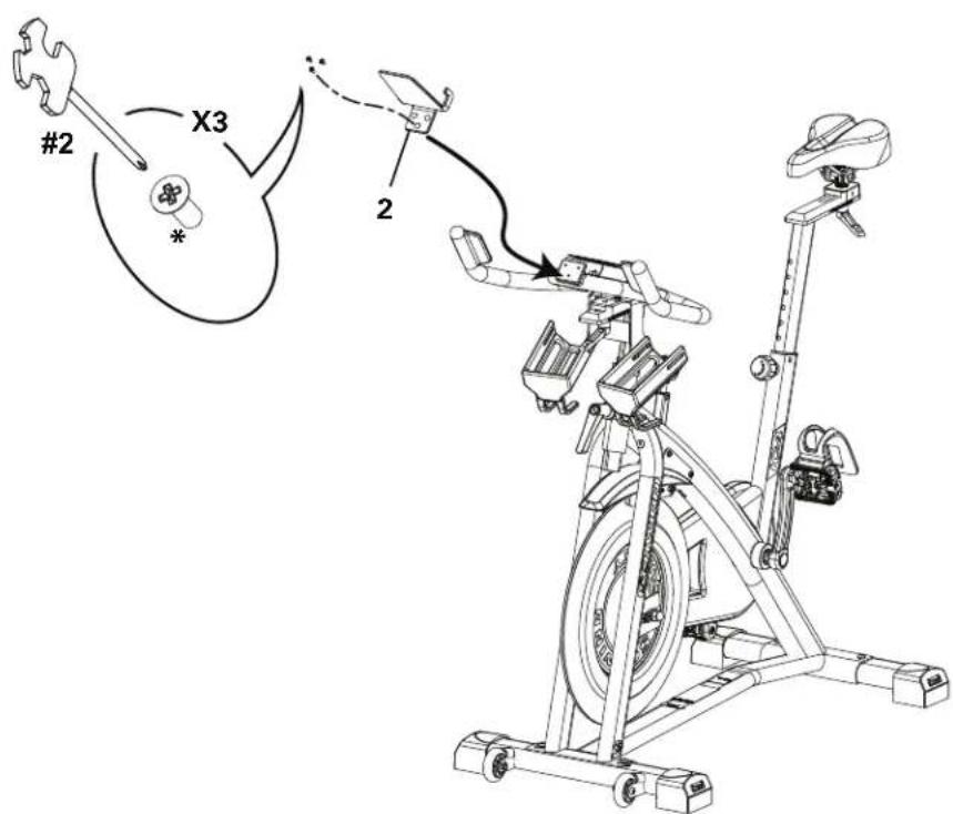 Schwinn IC8 - Arrimez la console au châssis - 2