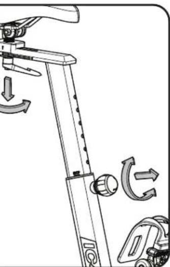Schwinn IC8 - Position du pied/réglage de la bride - 1