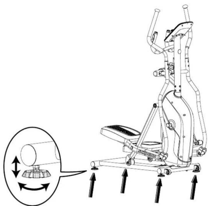 Schwinn 510E - 调整设备水平 - 2
