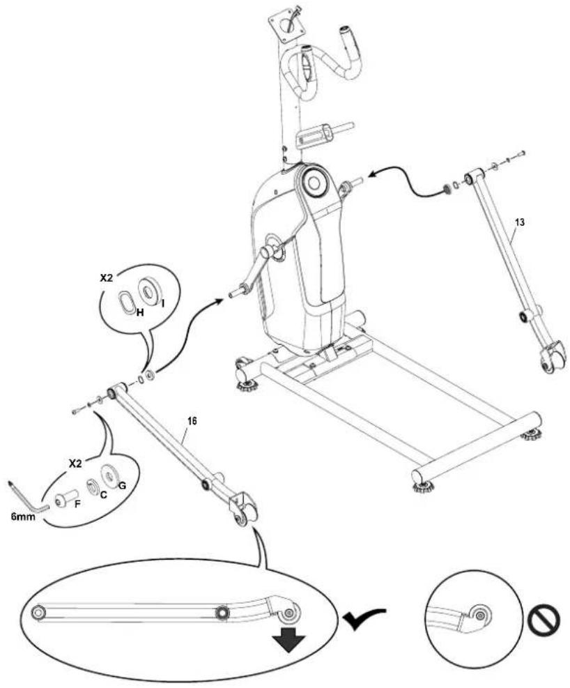 Schwinn 510E - Attach Legs to Frame Assembly - 1