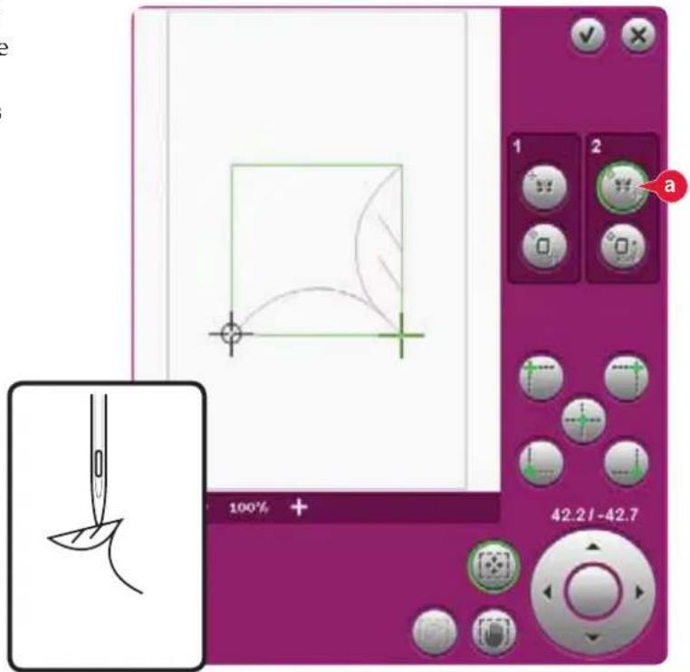 PFAFF Creative 4.5 - Position précise - exemple - 3