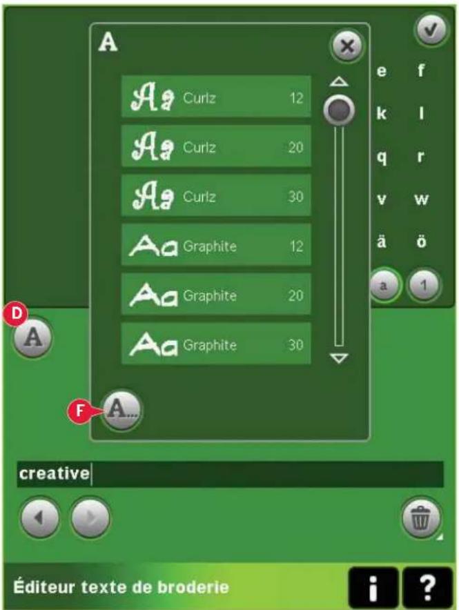 PFAFF Creative 4.5 - Charger une police à partir d'un autre emplacement - 2