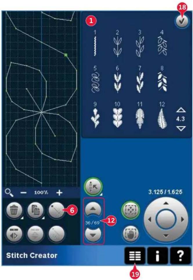 PFAFF Creative 4.5 - Sélectionner des points/points d'impact - 1