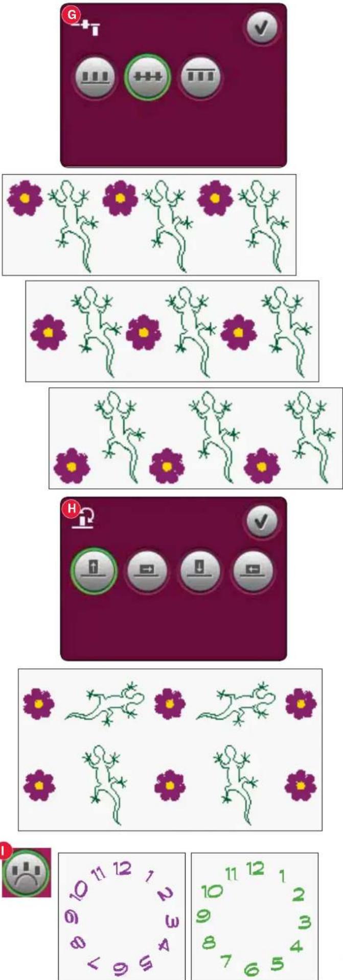 PFAFF Creative 4.5 - Sélectionner un angle de motif (I) - 1