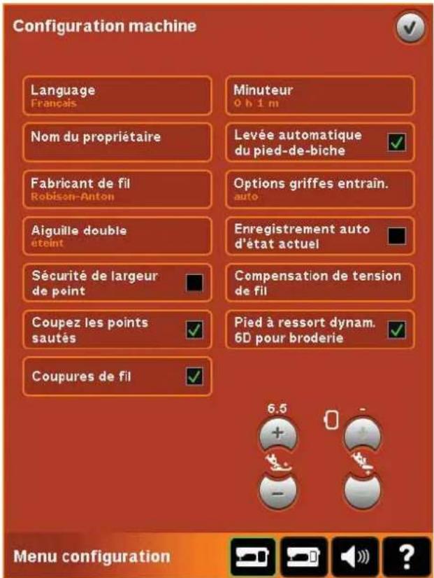 PFAFF Creative 4.5 - Options des griffes d'entraînement - 1