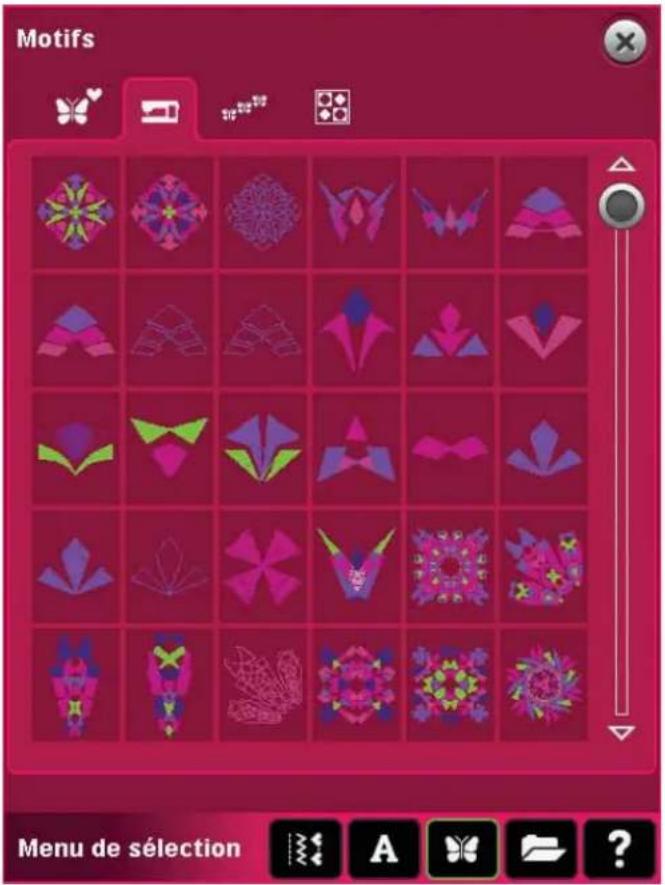 PFAFF Creative 4.5 - Sélectionner un motif - 1