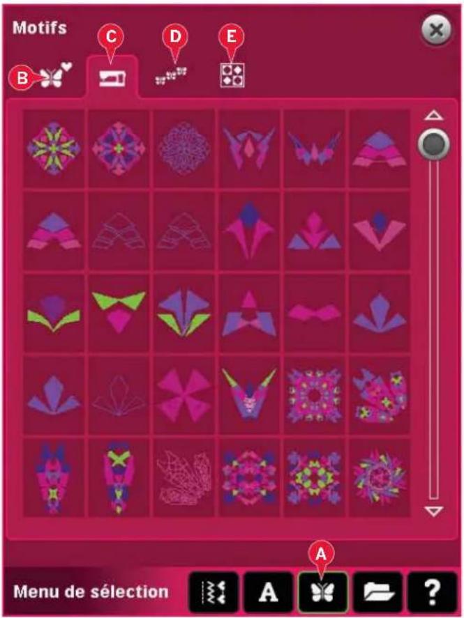 PFAFF Creative 4.5 - Motifs de patchwork intégrés (E) - 1