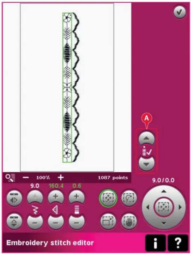 PFAFF Creative 4.5 - Modification de point de broderie - exemple - 3