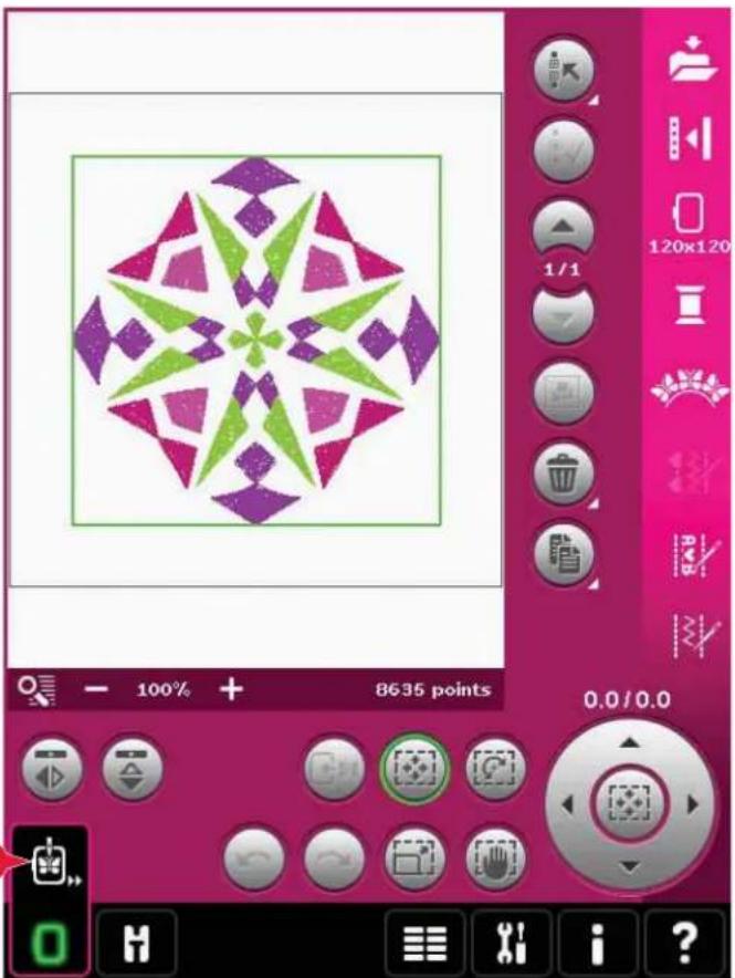 PFAFF Creative 4.5 - Pour encercler le tissu - 5