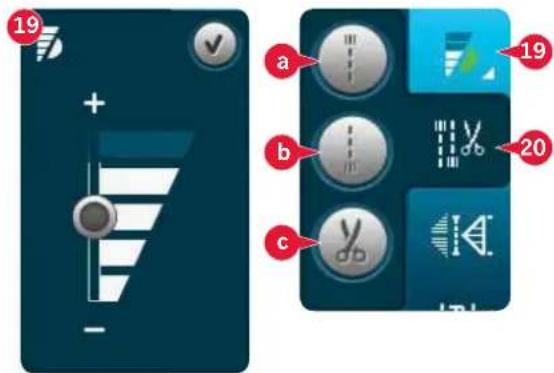 PFAFF Creative 4.5 - Coudre avec les options de point d'arrêt sélectionnées - 2