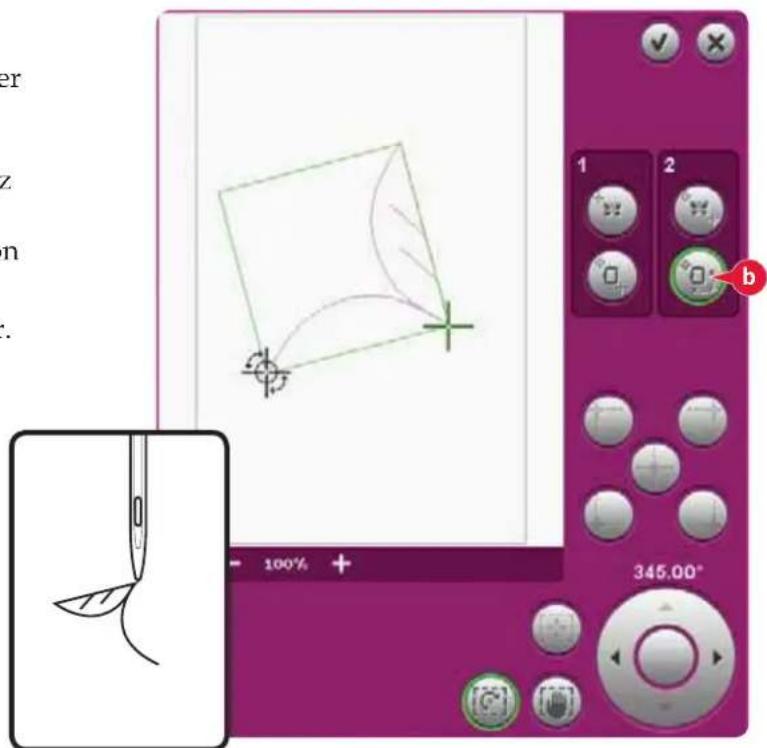 PFAFF Creative 4.5 - Position précise - exemple - 4