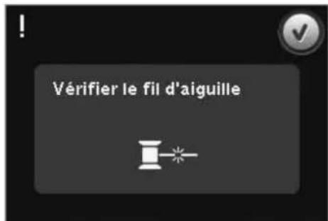 PFAFF Creative 4.5 - Vérifier le fil d'aiguille - 4