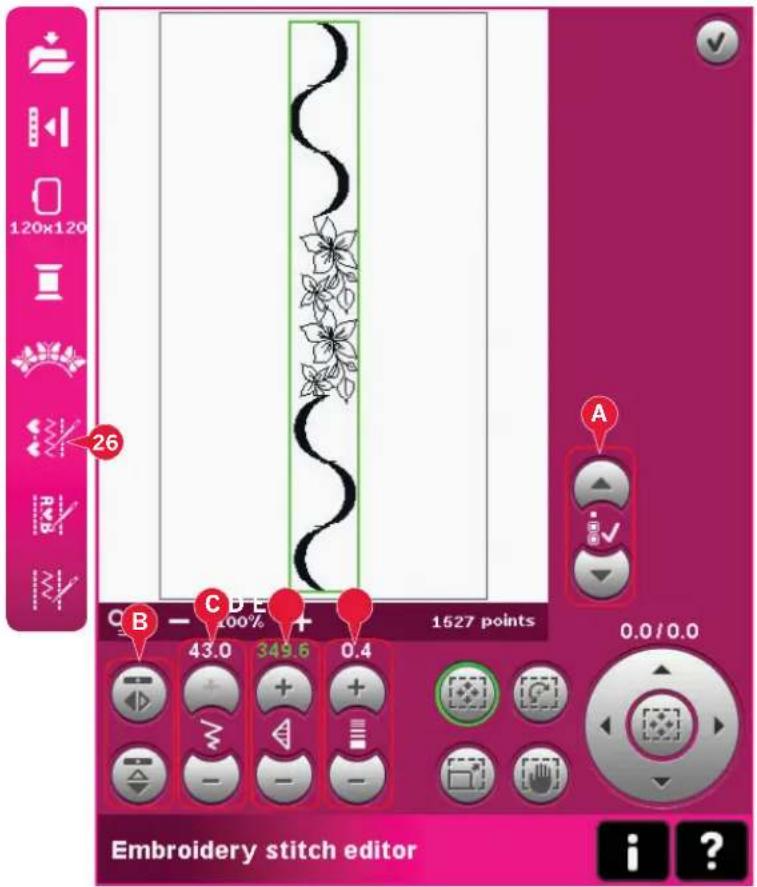 PFAFF Creative 4.5 - Modification de point de broderie (26) - 1
