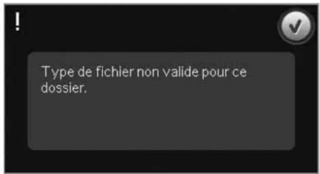 PFAFF Creative 4.5 - Type de fichier non valide pour ce dossier - 1