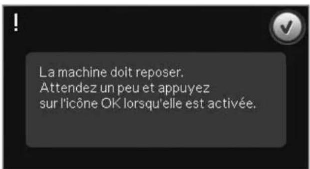 PFAFF Creative 4.5 - La machine doit reposer - 4