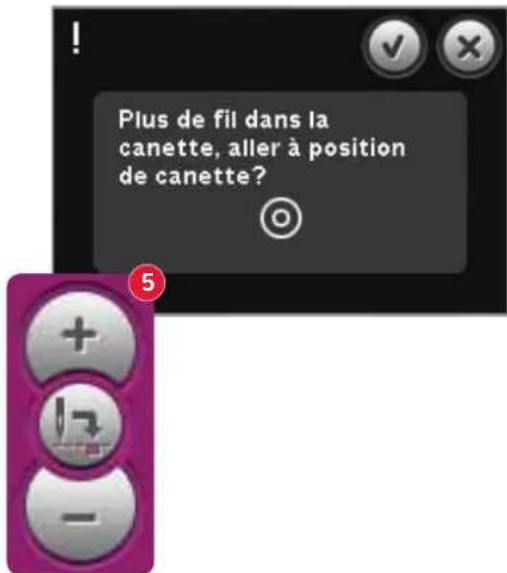 PFAFF Creative 4.5 - Vérifier le fil d'aiguille - 3
