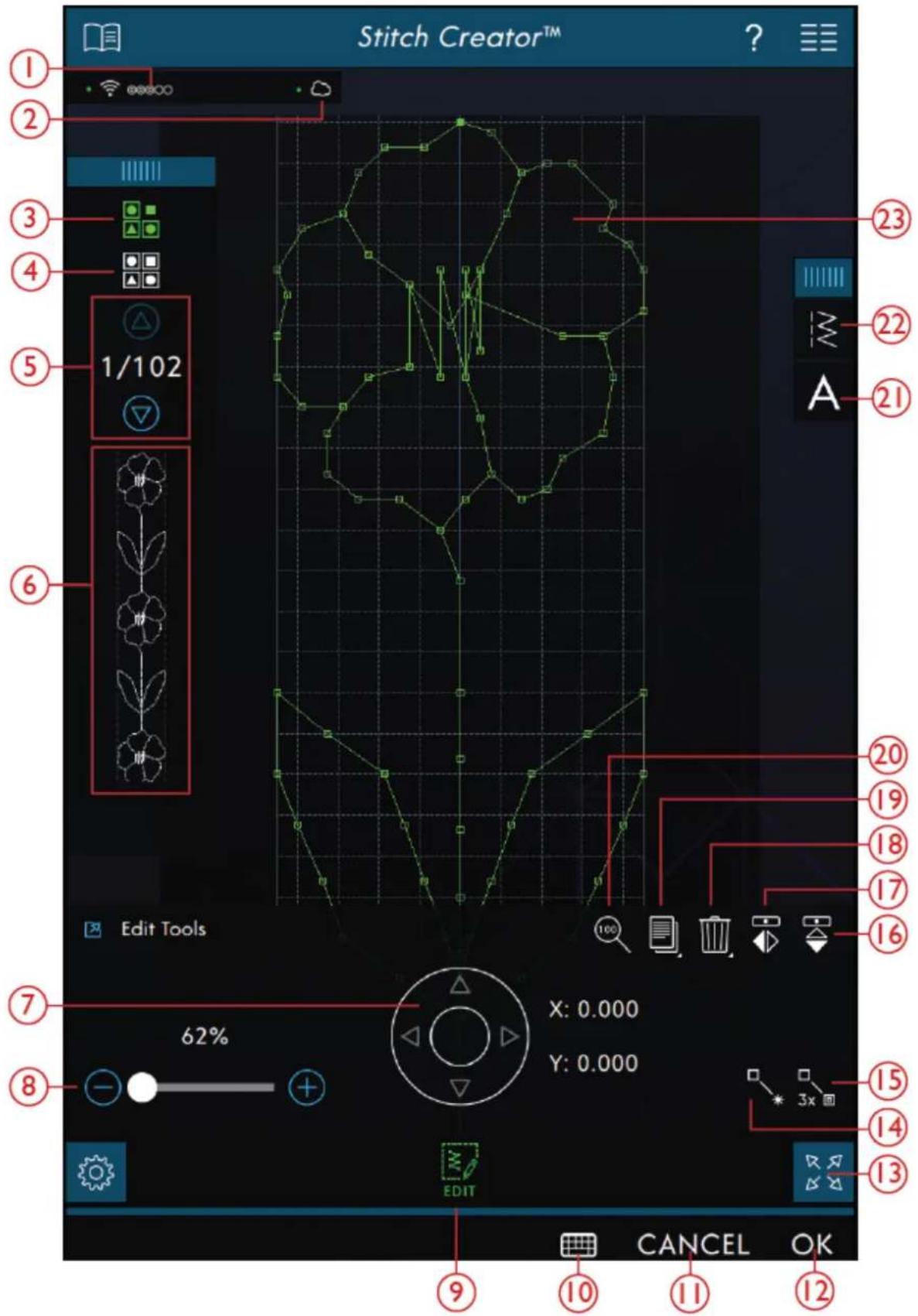 PFAFF Performance Icon - Stitch CreatorTM Fonction - Presentation - 1