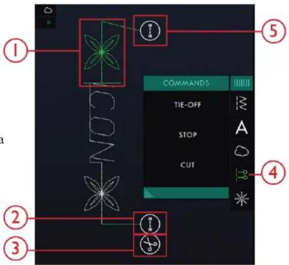 PFAFF Performance Icon - Commandes de séquence - 1