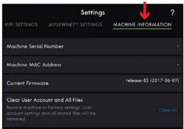 PFAFF Performance Icon - Informations machine - 1