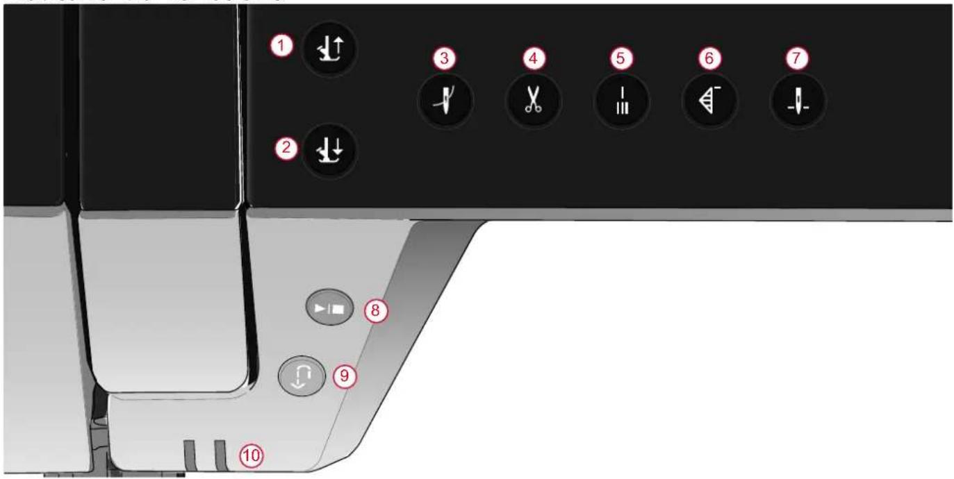 PFAFF Performance Icon - Boutons de fonctions - 1