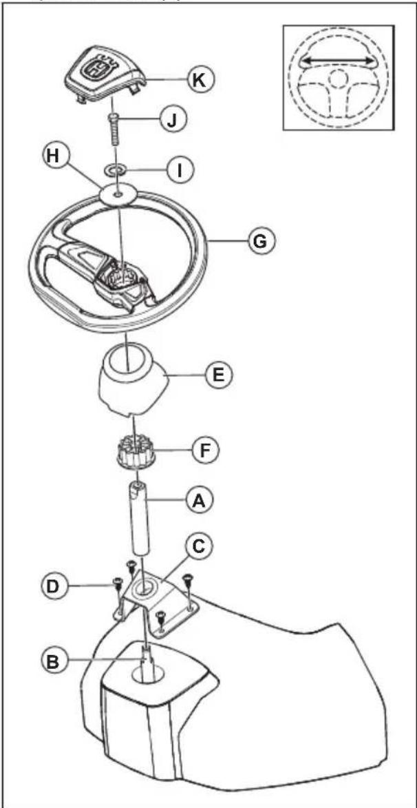 HUSQVARNA TS 138L - Instalación del volante - 1