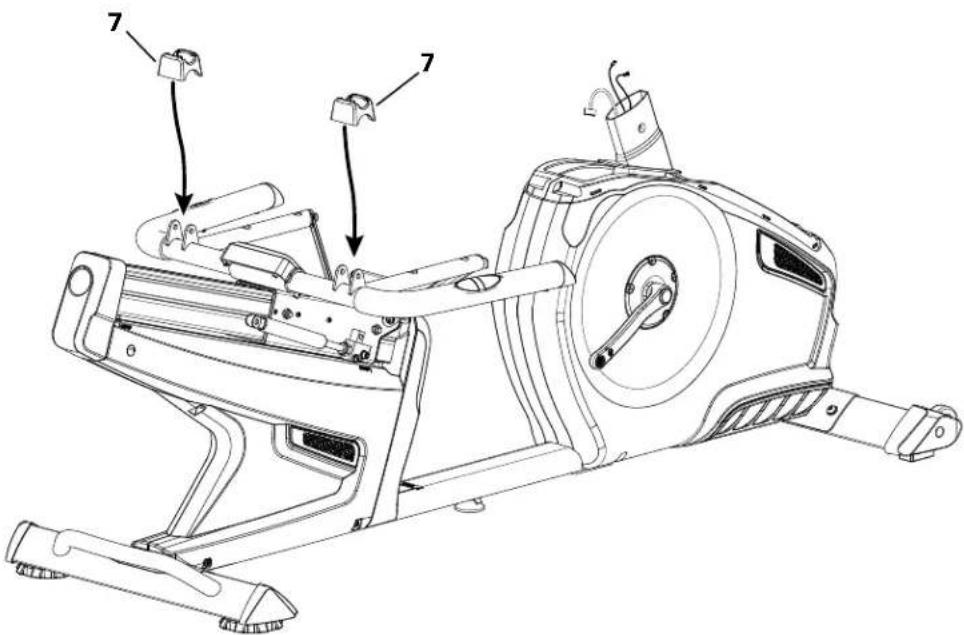 Nautilus R628 - Installez le châssis du siège sur le rail et arrimez le cache supérieur - 3