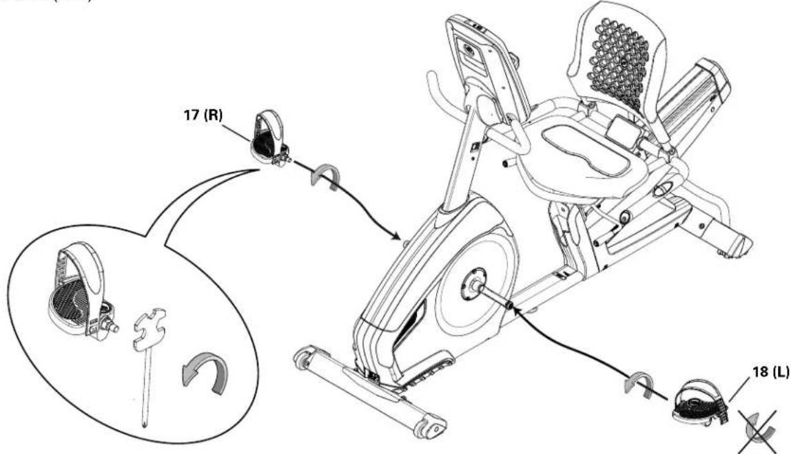 Nautilus R628 - Arrimez les pédales au châssis - 2