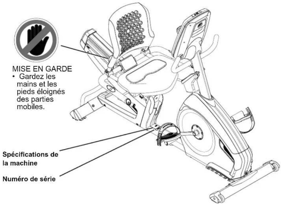 Nautilus R628 - ÉTIQUETTES DE MISE EN GARDE ET NUMÉRO DE SÉRIE - 1