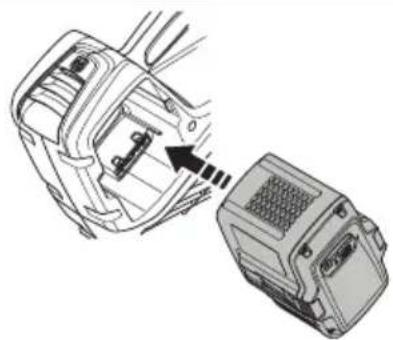 HUSQVARNA 320iB Mark II - So schreiben Sie den Akku an das Gerät an - 2