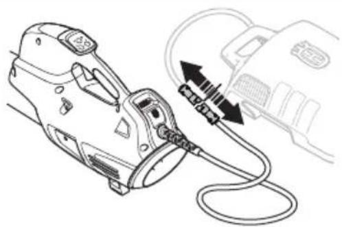 HUSQVARNA 320iB Mark II - Pour arrêté l'appareil et la batterie dorsale - 1