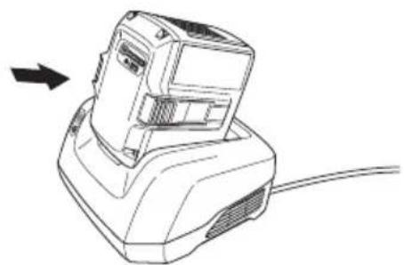 HUSQVARNA 320iB Mark II - So laden Sie den Akku - 1