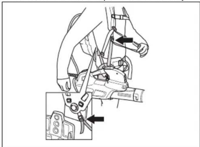 HUSQVARNA 320iB Mark II - Nastavitev oprtnika - 1