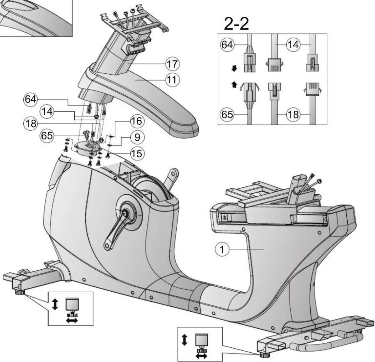 TAURUS RB9.9 - Étape 3 : ajustement des pieds - 5