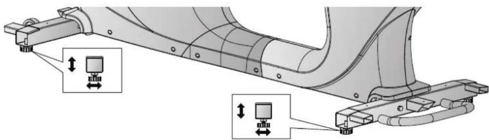 TAURUS RB9.9 Touch - Étape 6: ajustement des pieds - 1
