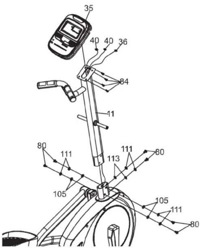 Cardiostrong FX30 - Étape 2 : montage de la barre de console - 1
