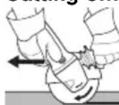 METABO WF 18 LTX 125 - Grinding and sanding operations: - 1