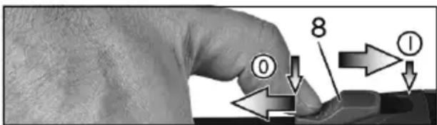 METABO WF 18 LTX 125 - Maszyny z przełącznikiem suwakowym: - 1