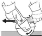 METABO WF 18 LTX 125 - Відрізання шліфувальним кругом: - 1