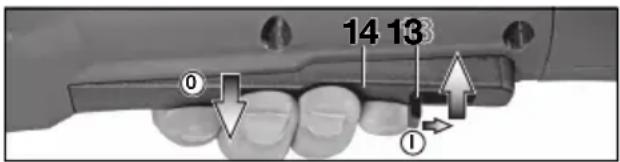 METABO WB 18 LTX BL 180 - turvakatkaisin-kytkimellä varustetut koneet (varotoiminnolla): - 1