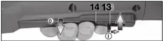 METABO WB 18 LTX BL 180 - Maszyny z przełącznikiem „Wyłącznik bezpieczeństwa Ergo“ (z funkcją stanu spoczynku): - 1